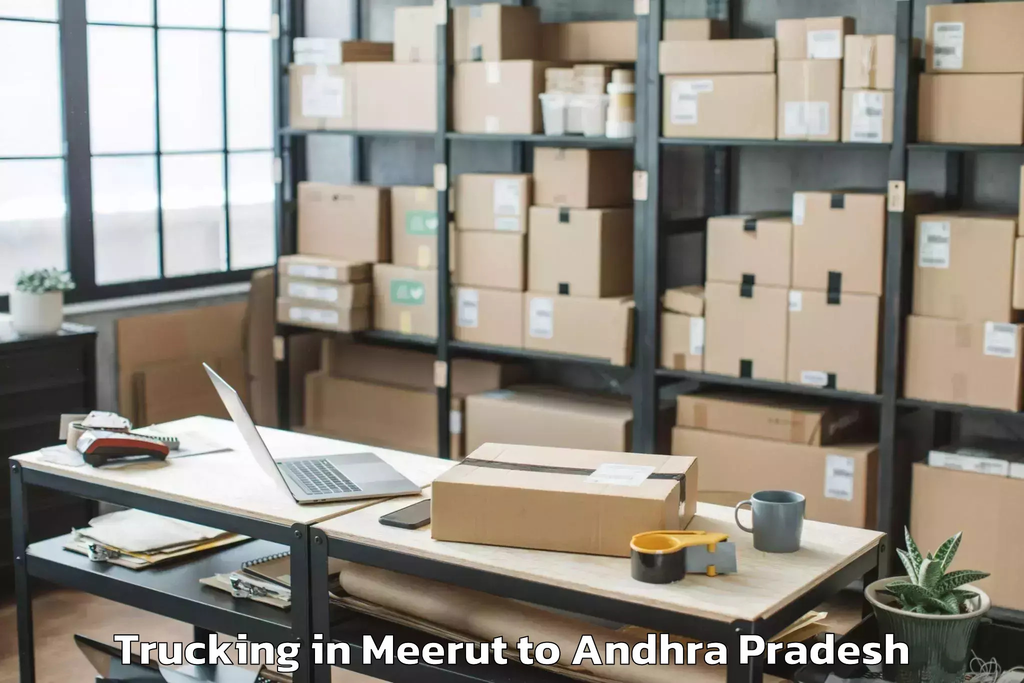 Leading Meerut to Pamur Trucking Provider